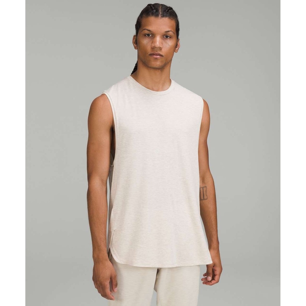 Lululemon Balancer Tank Top - Heathered Natural Ivory - size L/XL